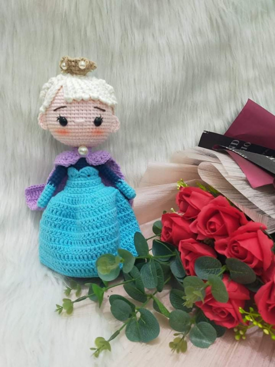 Elsa Princess crochet doll, amigurumi Elsa princess doll, Elsa frozen –  Crochetown, image size:960x1280